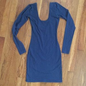 American Apparel Long Sleeve Stretchy Cotton Dress